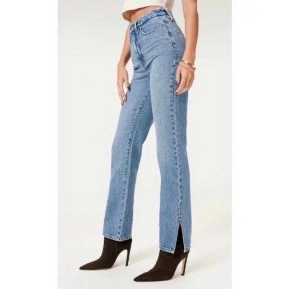 Good Boy American Jeans Good American Good Straight Split Hem size 8/29